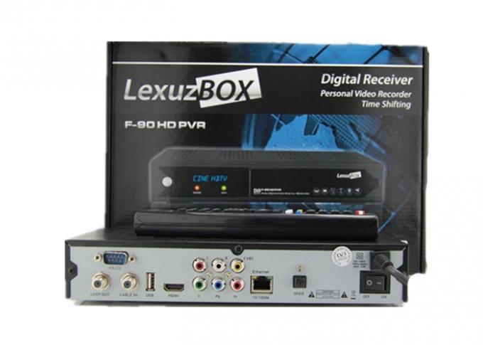 HD Digital Kabel Receiver decoder Lexuzbox F90 paraguai / Azamerica F90 PVR untuk Pasar Brasil Nagra3