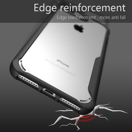 2 In 1 TPU PC Clear Back Cover case for iPhone 8