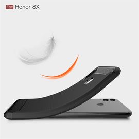 Carbon Fiber Soft TPU Silicone Phone Case For Huawei Honor 8x